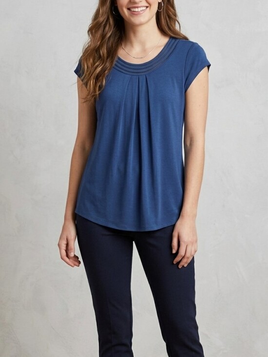 Daniel Rainn Tops - Daniel Rainn Dark Blue Short Sleeve Top